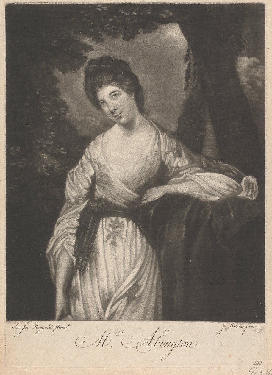 Fru Frances Abington (født Barton) af James Wilson