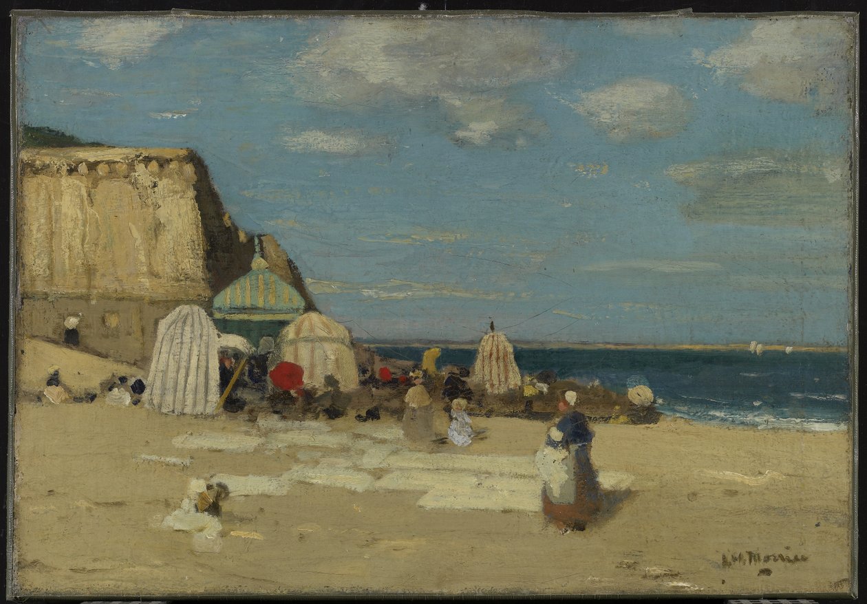 The Beach, St. Malo, ca. 1900 af James Wilson Morrice