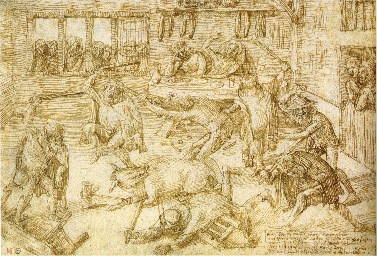 The Blind Beat the Swine af Jan Verbeeck de Oude