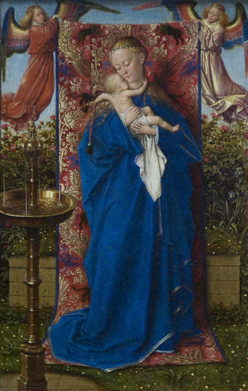 Madonna ved springvandet af Jan van Eyck