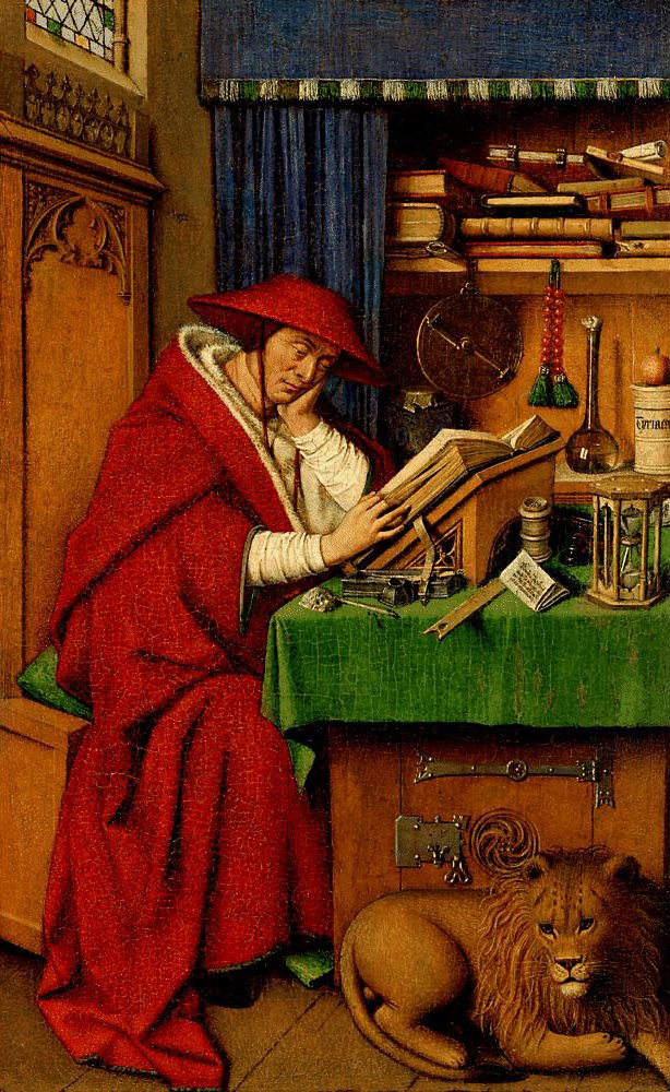 Den hellige Jerome i hans arbejdsværelse af Jan van Eyck