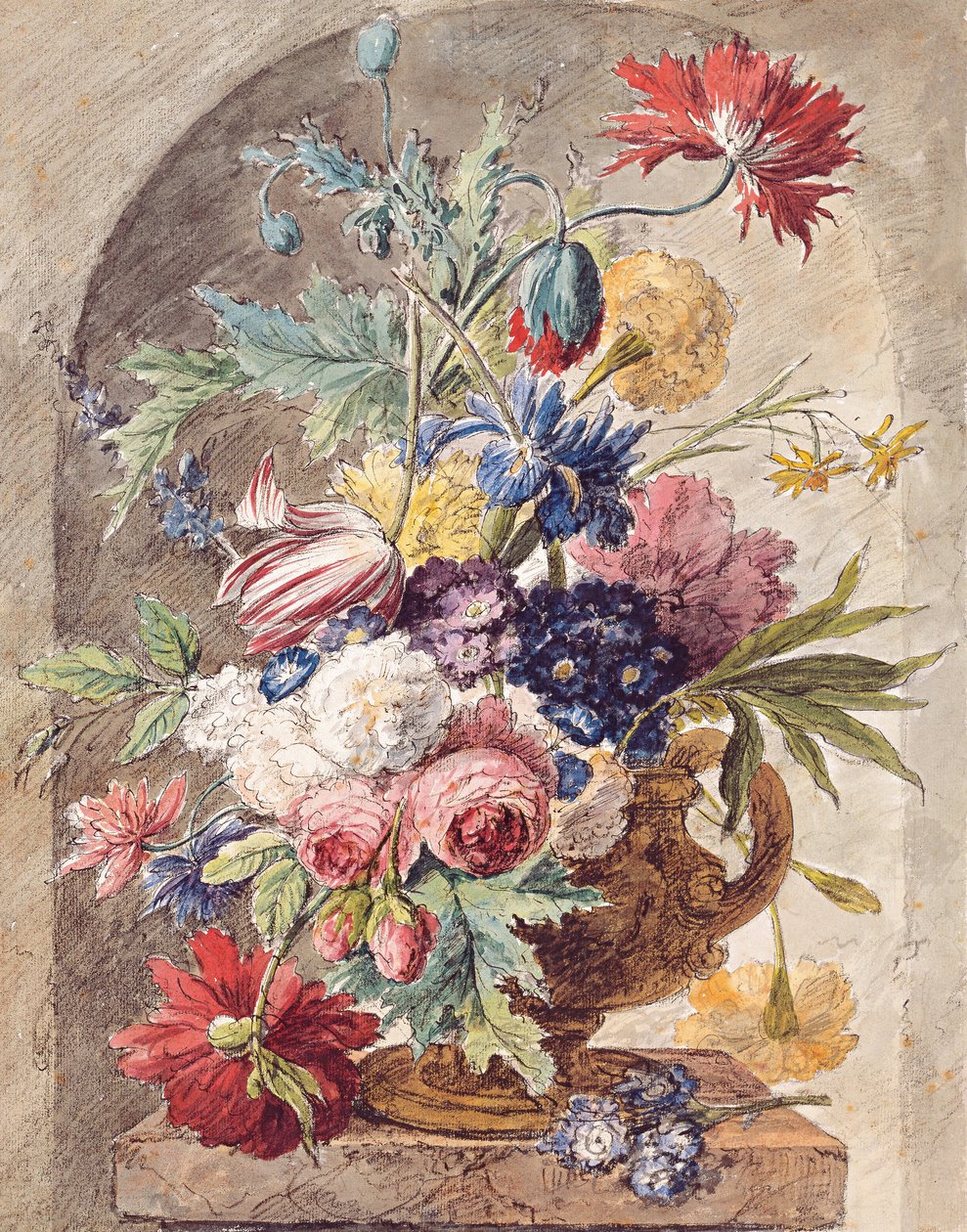 Flower Still Life, ca. 1734 af Jan van Huysum