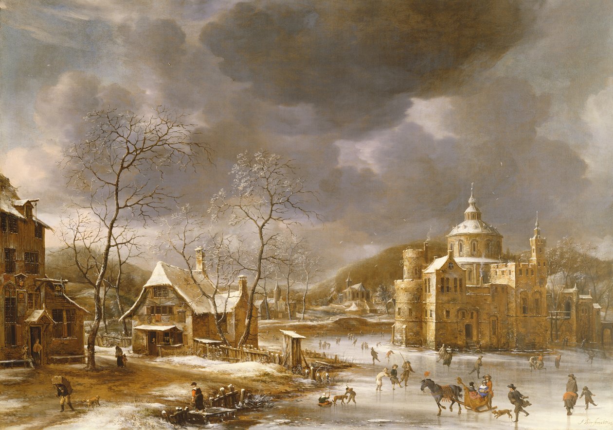 Vinterlandskab af Jan Abrahamsz. Beerstraten