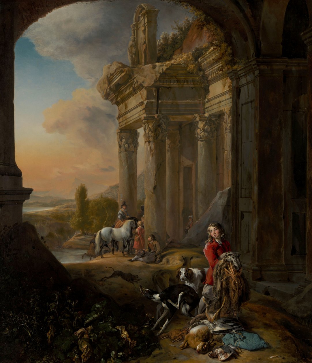 Tilbage fra jagten af Jan Baptist Weenix