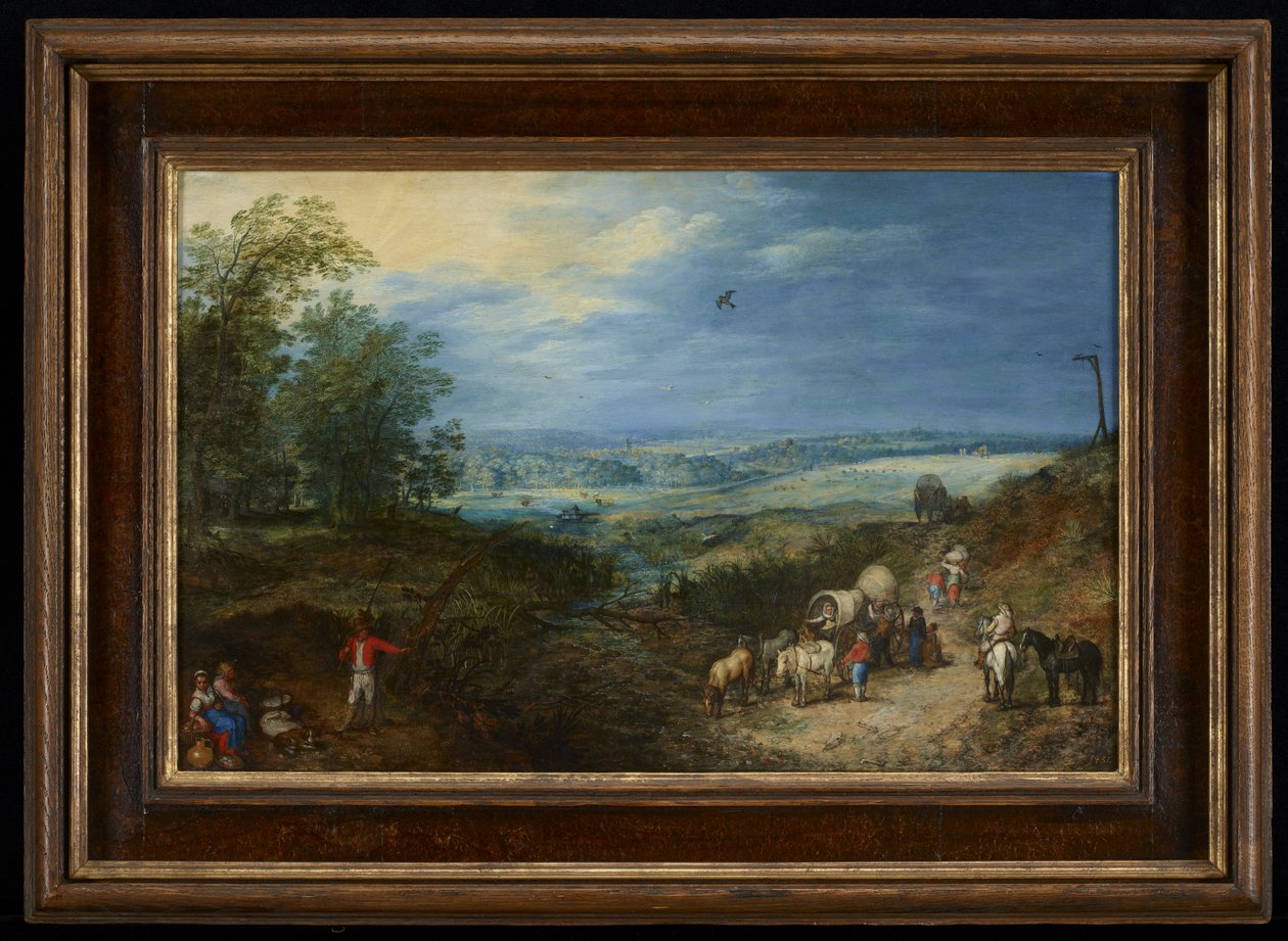 Landskab med bønder af Jan the Elder Brueghel