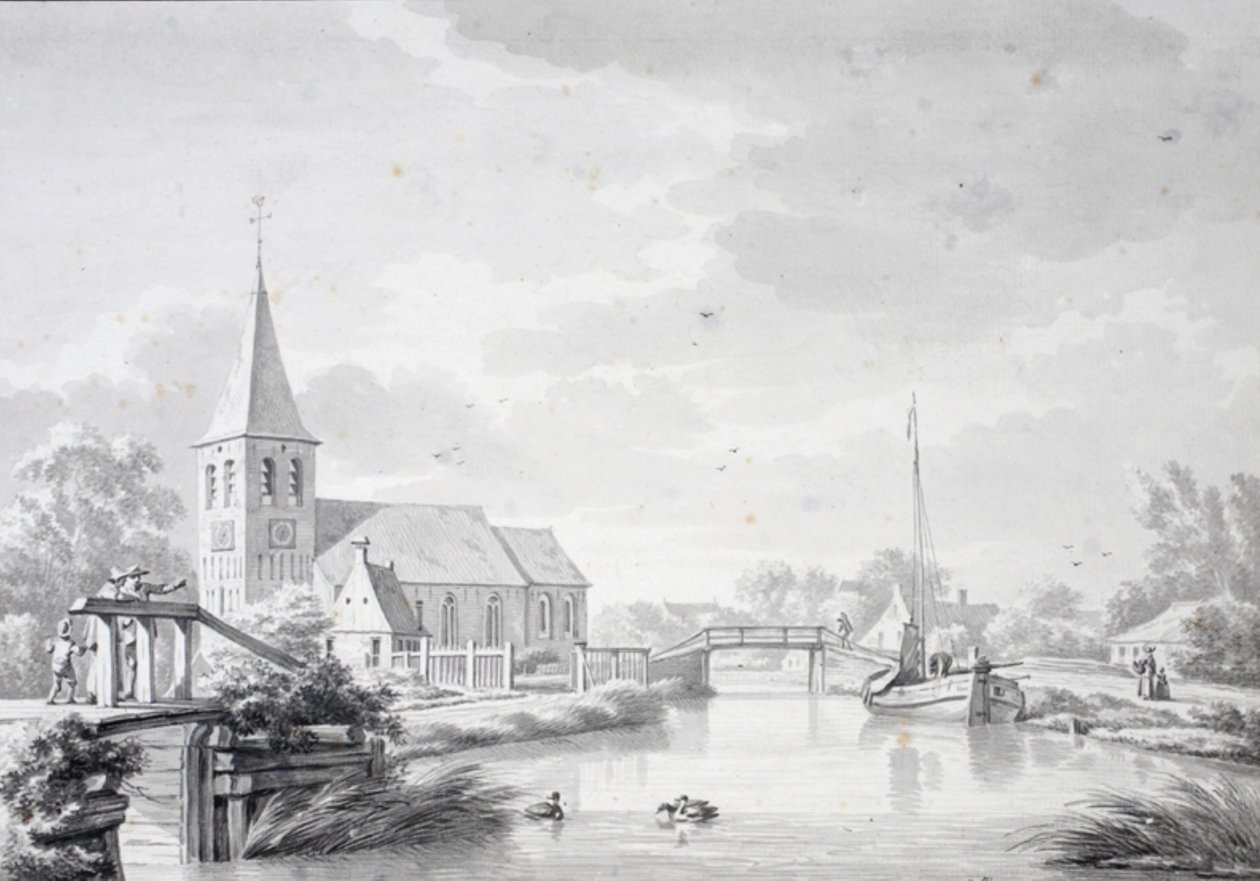 Udsigt over Zuidwolde af Jan Bulthuis