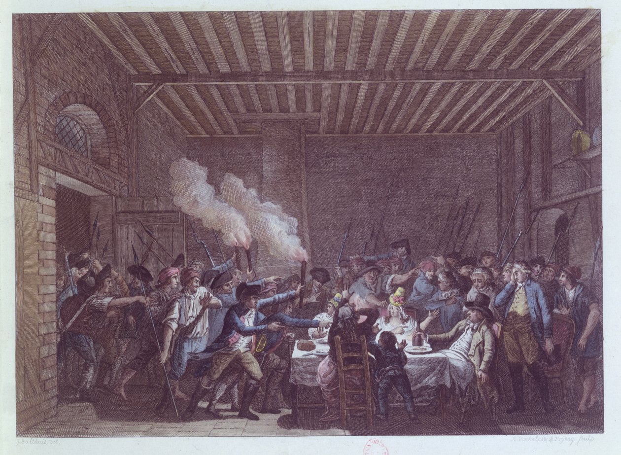 Arresten af Ludvig XVI (1754-93) i Varennes, 22. juni 1791 af Jan Bulthuis
