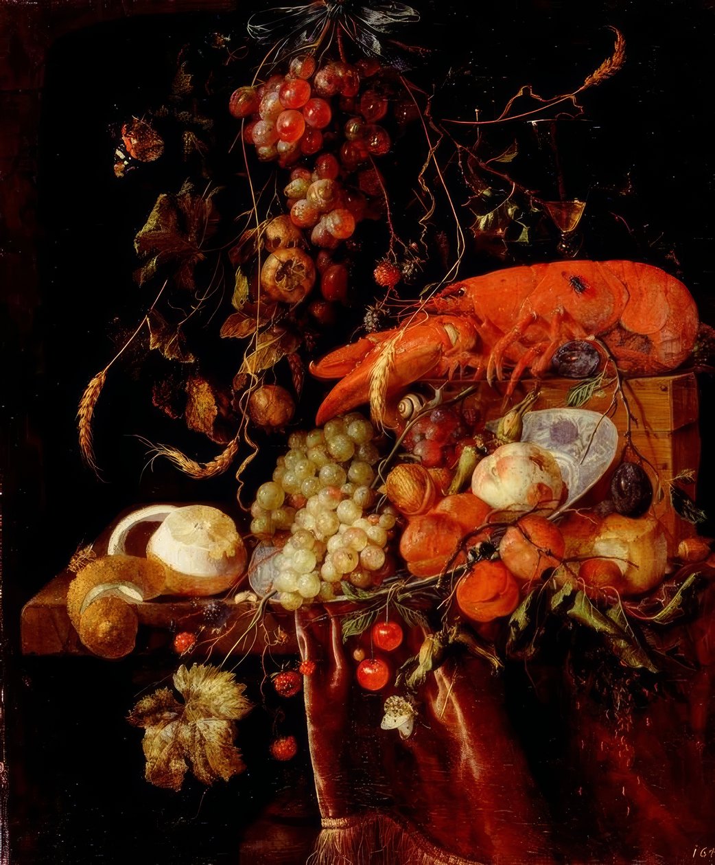 Stilleben med en hummer af Jan Davidsz de Heem