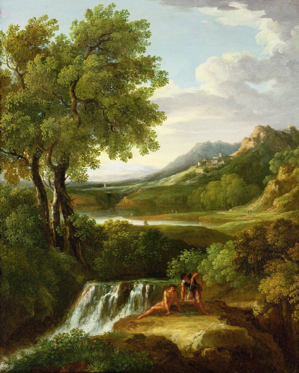 Figurer i et klassisk landskab (par 81818) af Jan Frans van Bloemen