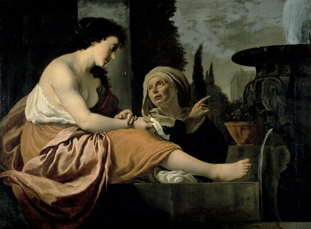 Bathsheba ved sit toilet af Gerrit van Honthorst