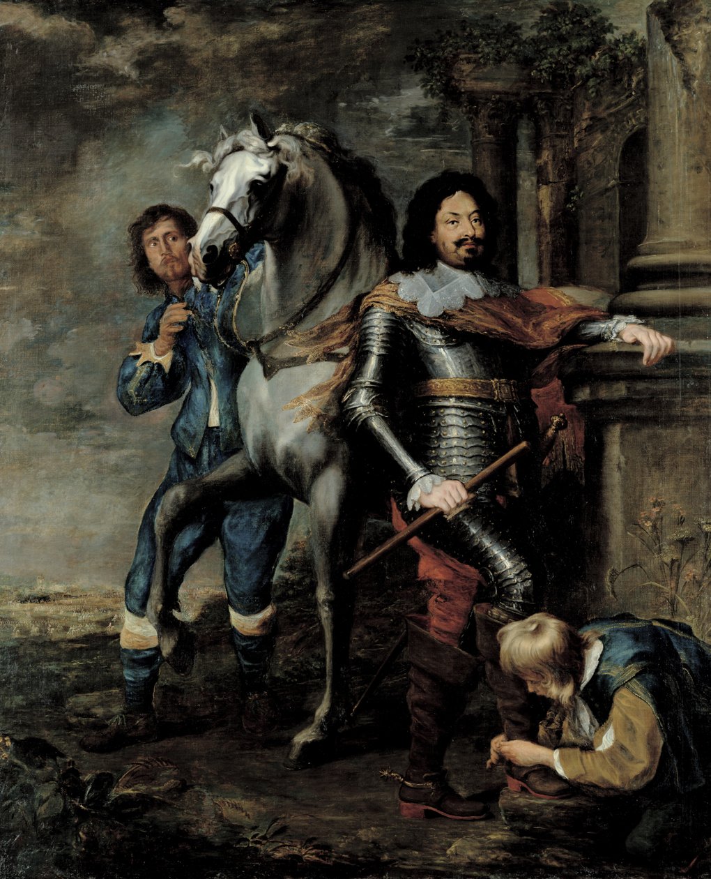 Portræt af general Ottavio Piccolomini (1600-56) hertug af Amalfi af Gerrit van Honthorst