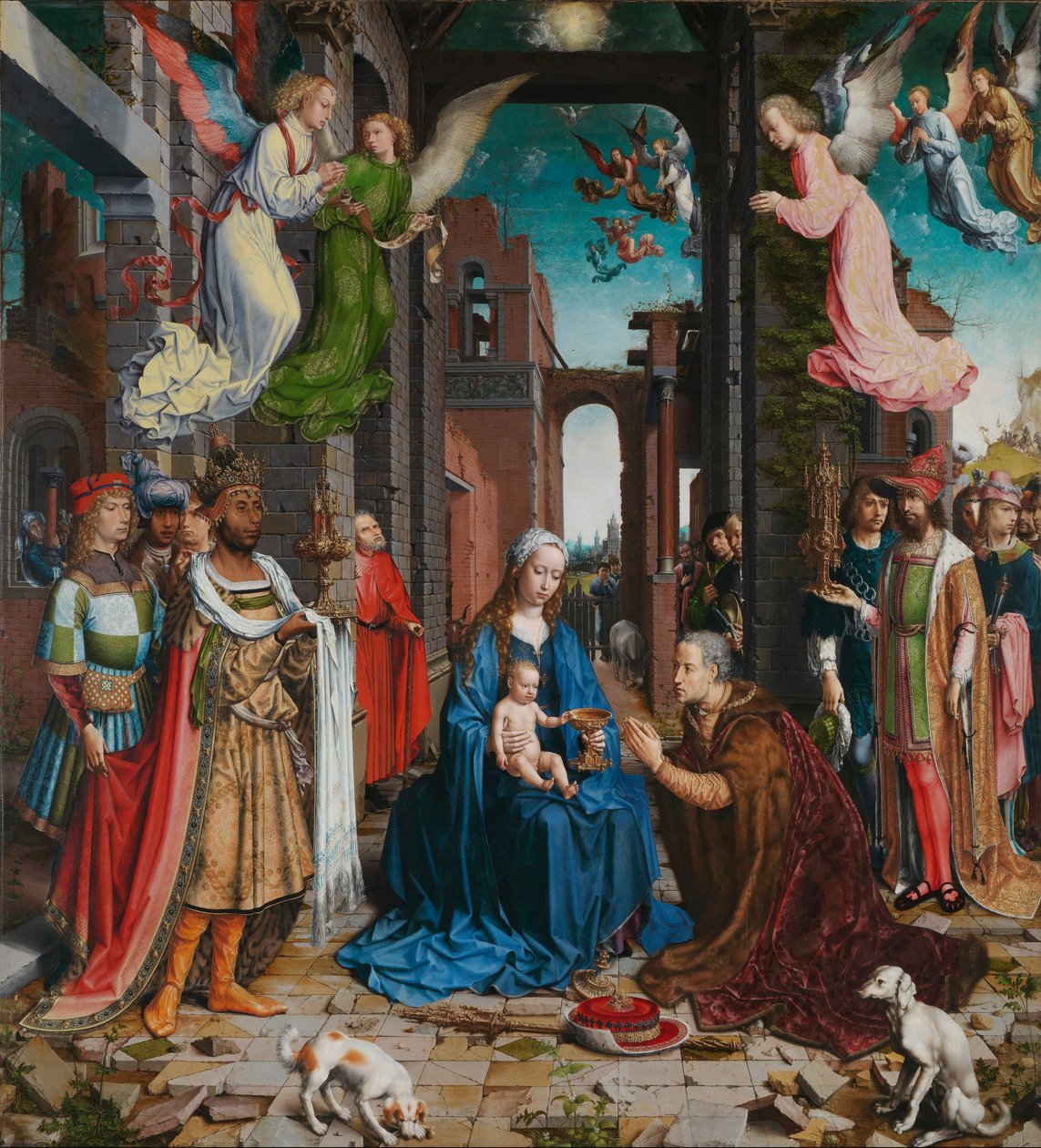 Tilbedelse af Magi, 1510-5 af Jan Gossaert