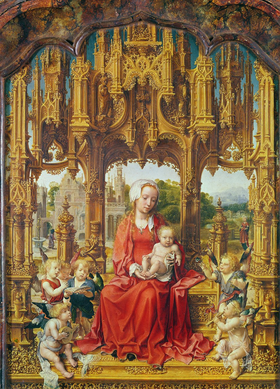 Centralpanel af Malvagna-triptykonen, ca. 1513-15 af Jan Gossaert