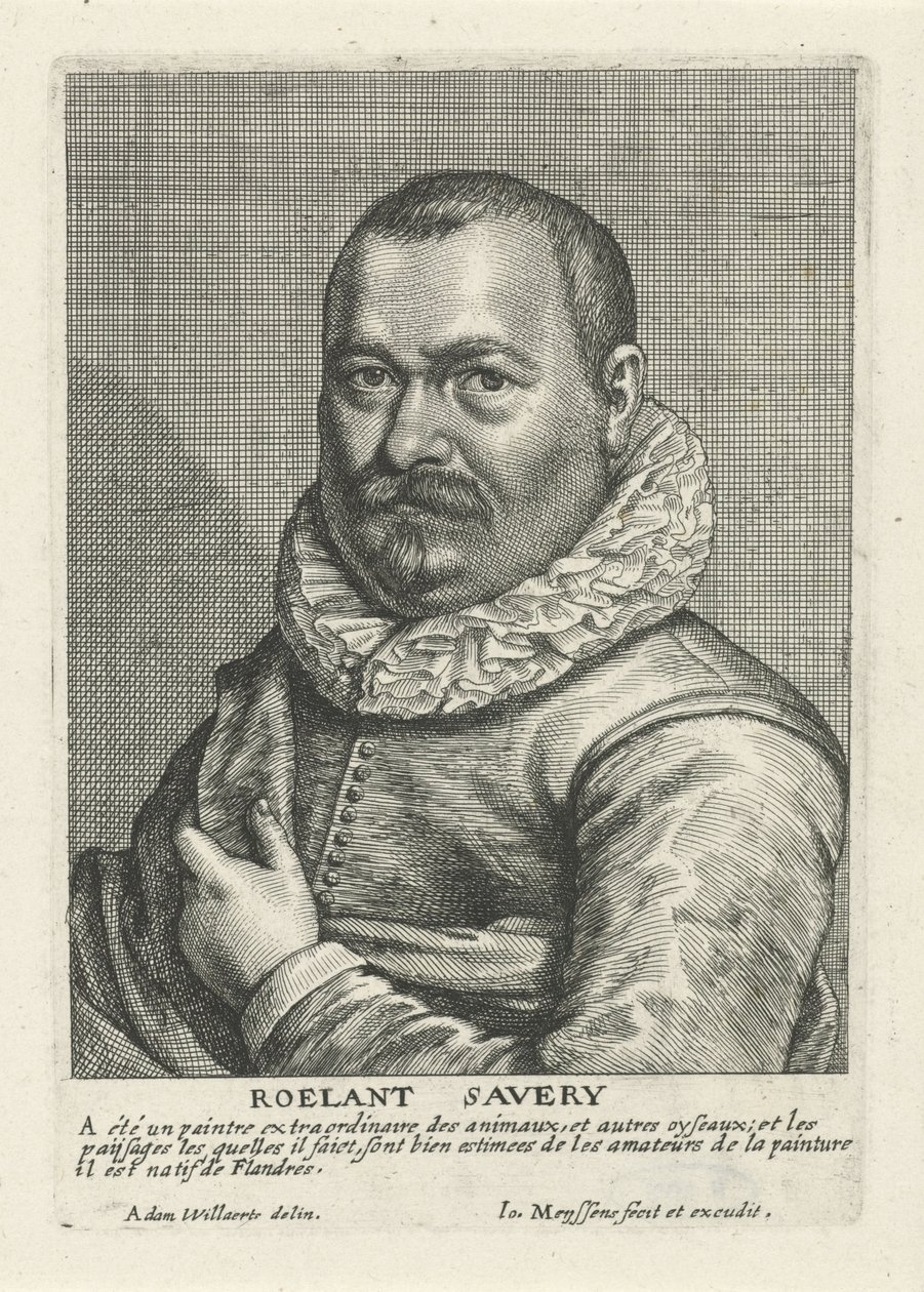 Portræt af Roelant Savery af Johannes Meyssens