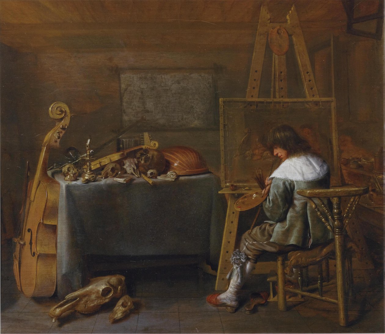 Maler i sit atelier af Jan Miense Molenaer