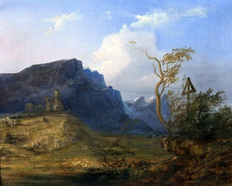 Bjerglandskab. af Jan Nepomucen Gowacki