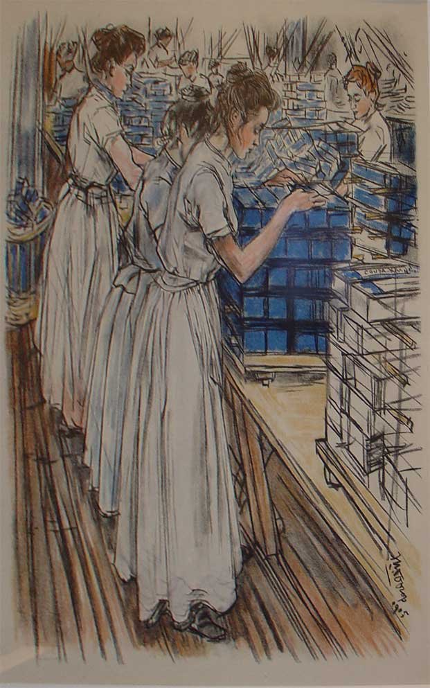 Packers lysfabrikker af Jan Toorop
