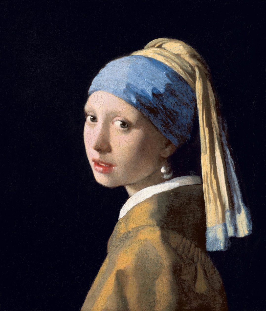 Pige med en perleørering af Jan Vermeer van Delft