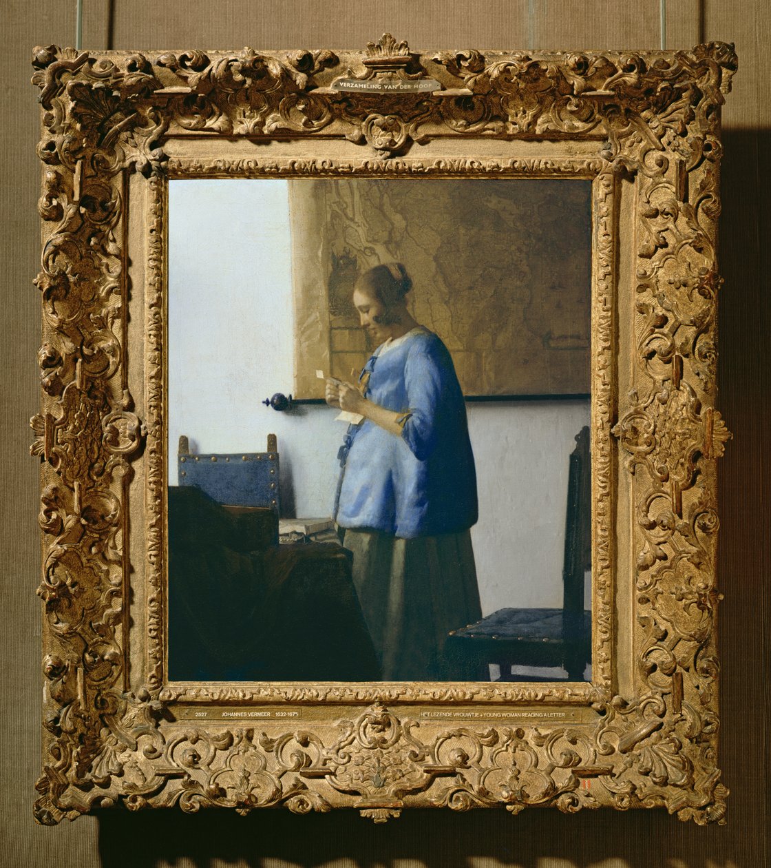 Kvinde læser et brev, c.1662-63 af Jan Vermeer van Delft