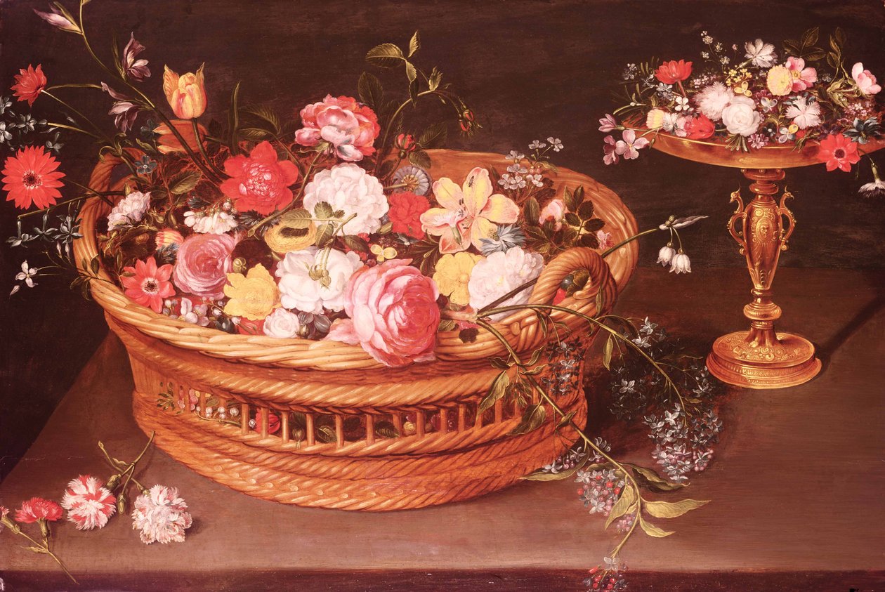 En kurv med blomster af Jan the Elder Brueghel