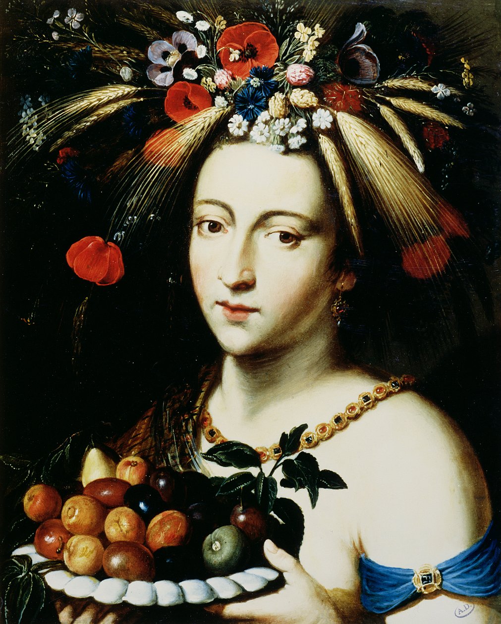 Ceres, gudinden for overflod, 17. århundrede (olie på kobber) af Jan Brueghel the Younger