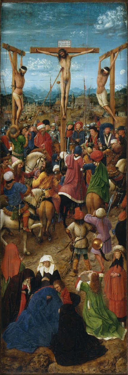 venstre panel af diptykon af Jan van Eyck