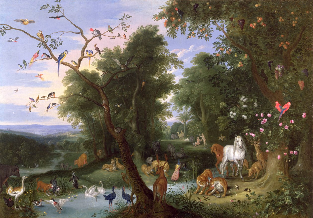 Edens Have, 1659 af Jan van Kessel the Elder