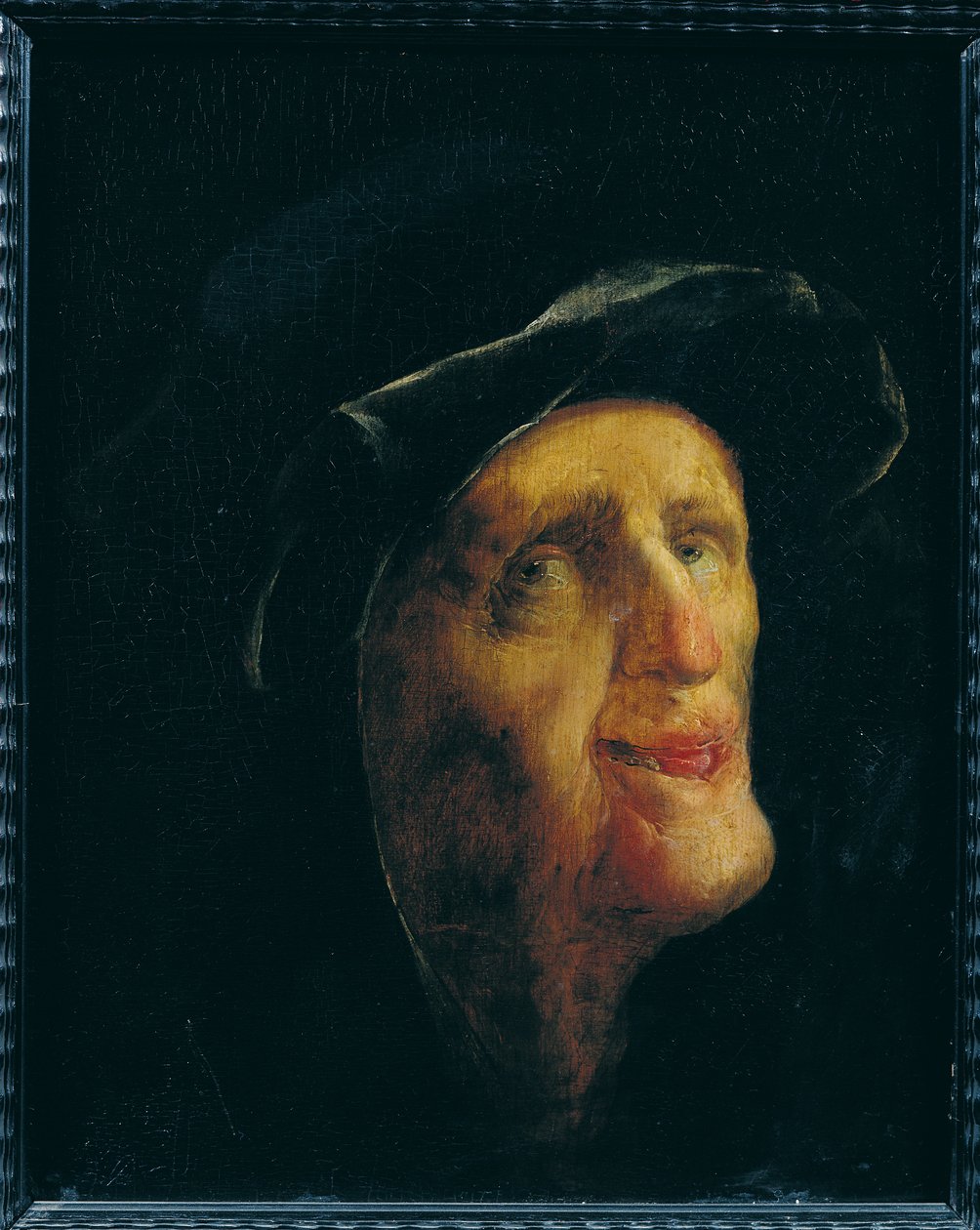 En kvinde, der griner af Jan van de Venne