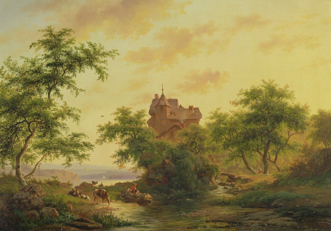 Landskab af Jan Adam Janszoon Kruseman