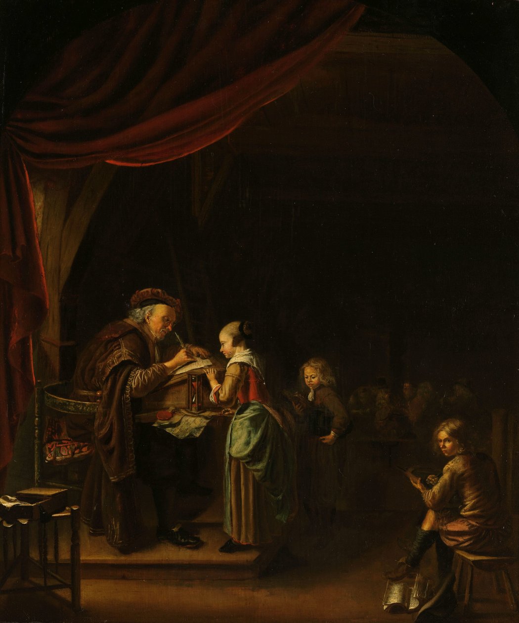 Skolemesteren af Jan Adriaensz. van Staveren (copy after)