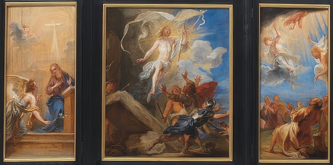 Snyders Triptykon. Omkring 1659 af Jan Boeckhorst