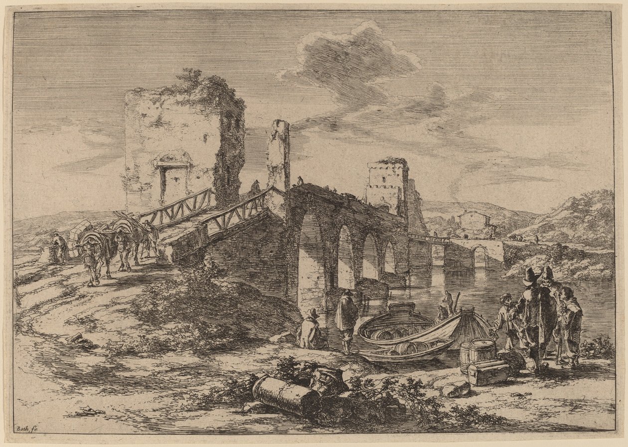 Ponte Molle af Jan Both