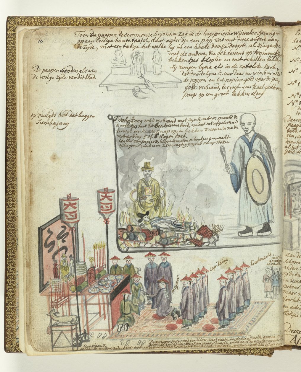 Kinesisk offerceremoni i Batavia af Jan Brandes