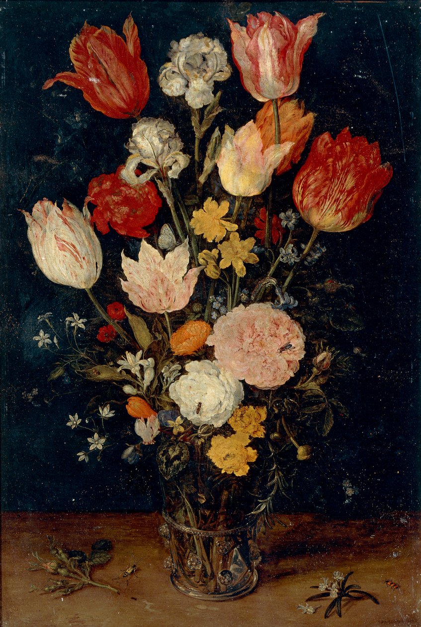 En vase med blomster af Jan Brueghel the Elder