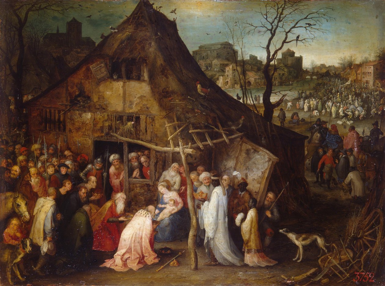 Tilbedelse af de hellige tre konger af Jan Brueghel the Elder