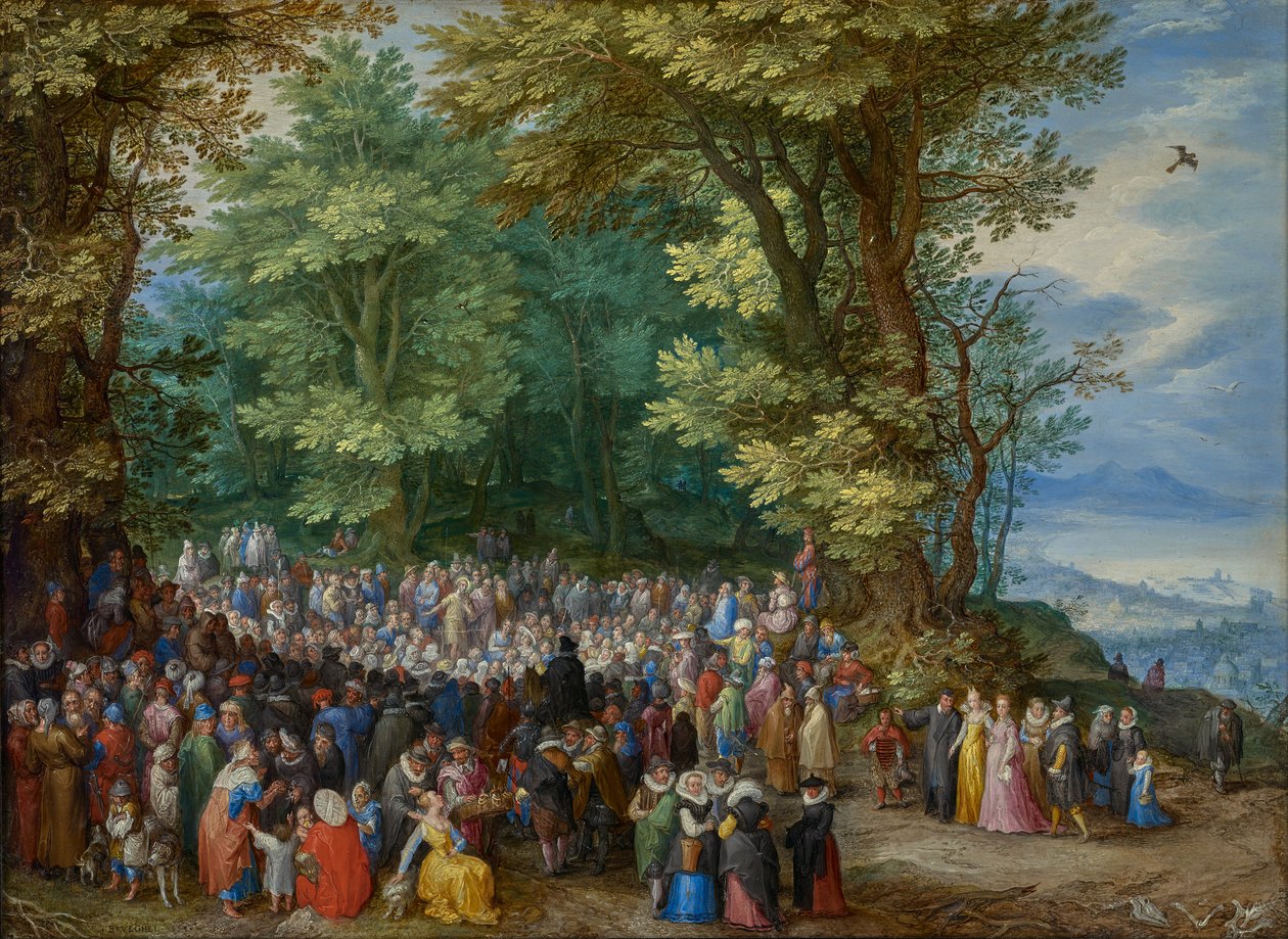 Prædikenen på bjerget af Jan Brueghel the Elder
