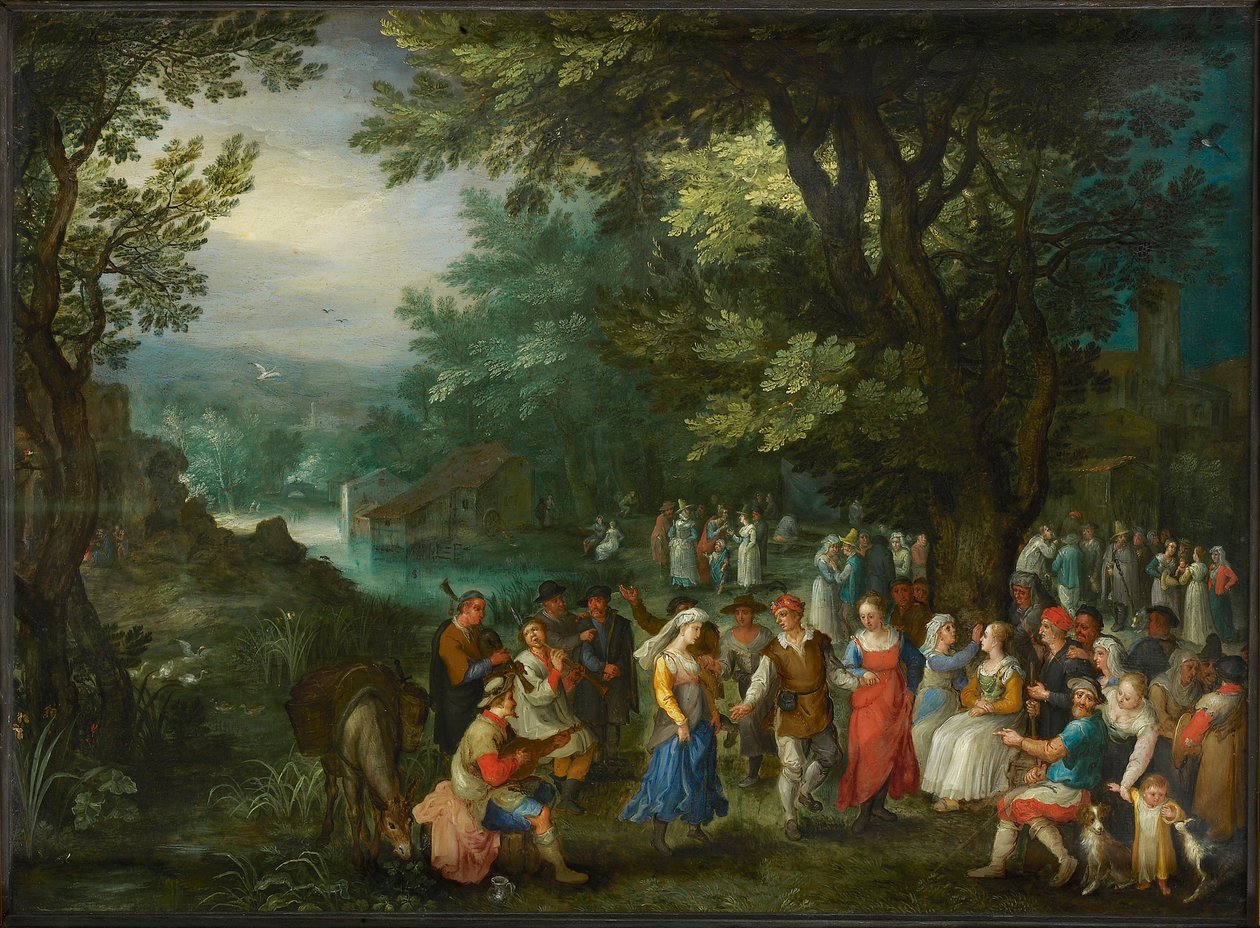 Bryllupsdans, 1596. af Jan Brueghel the Elder
