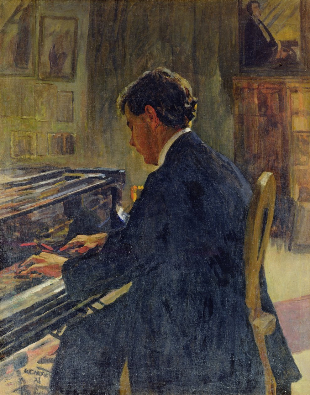 Portræt af Joseph Hofman, 1912 af Jan Franzevich Cioglinsky