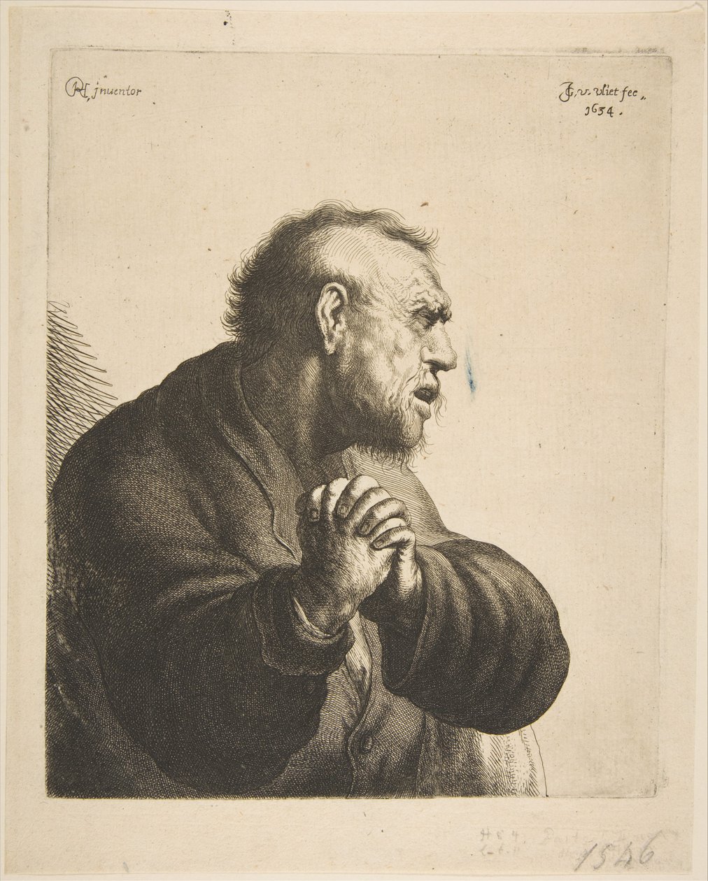 En mand, der sørger, 1634. af Jan Georg van Vliet