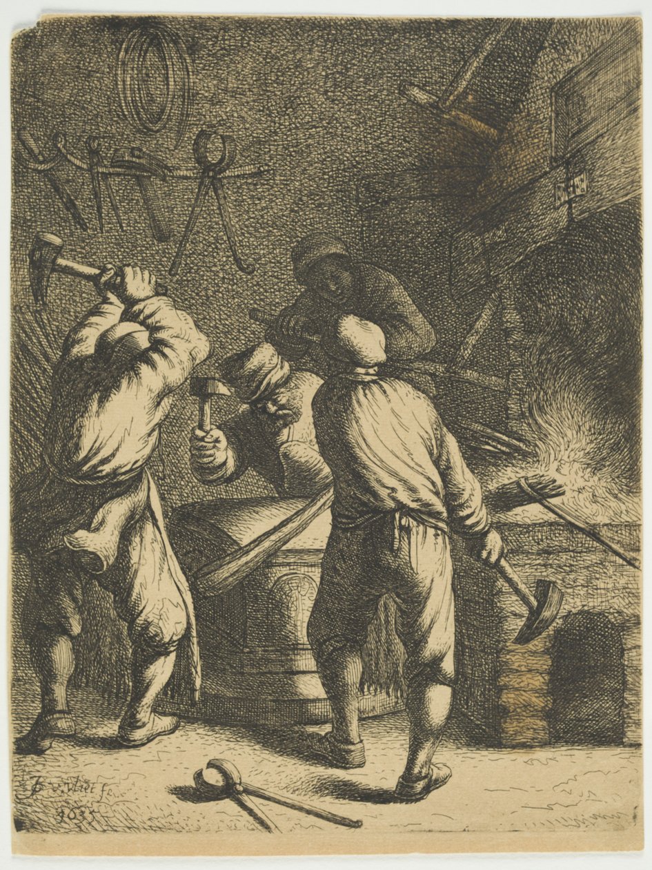 The Forge, 1630-35 af Jan Georg van Vliet