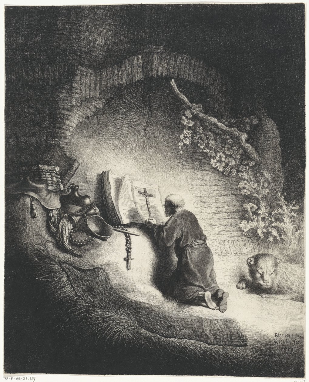 H. Hieronymus i gebed af Jan Gillisz. van Vliet