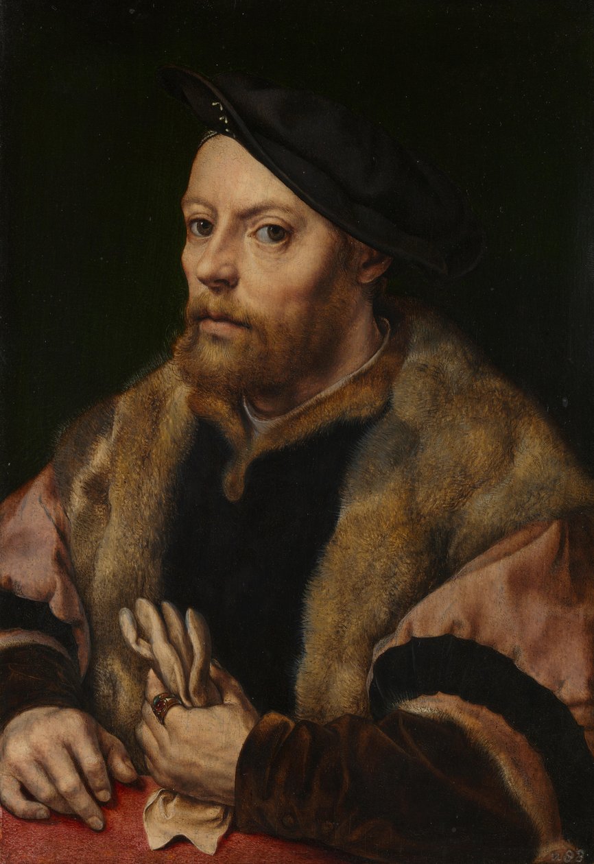 En mand med en handske, ca 1532 af Jan Gossaert