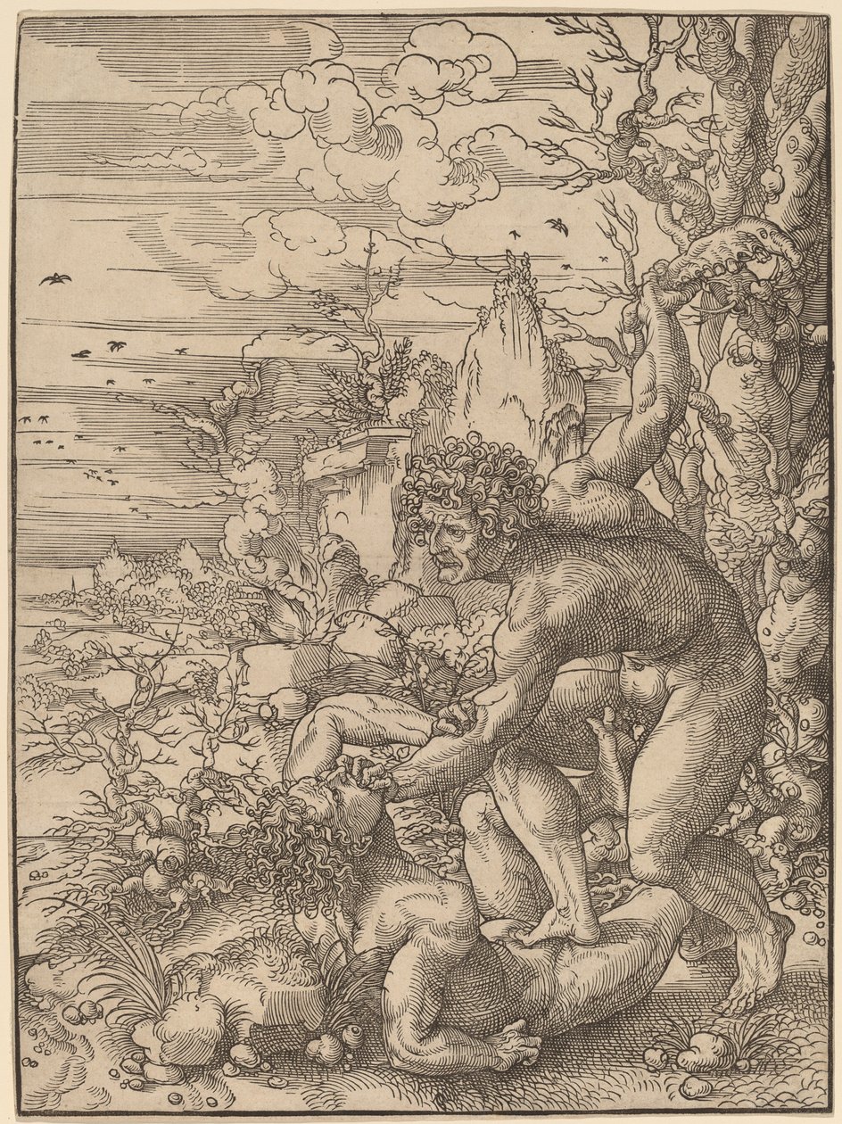 Kain dræber Abel af Jan Gossaert