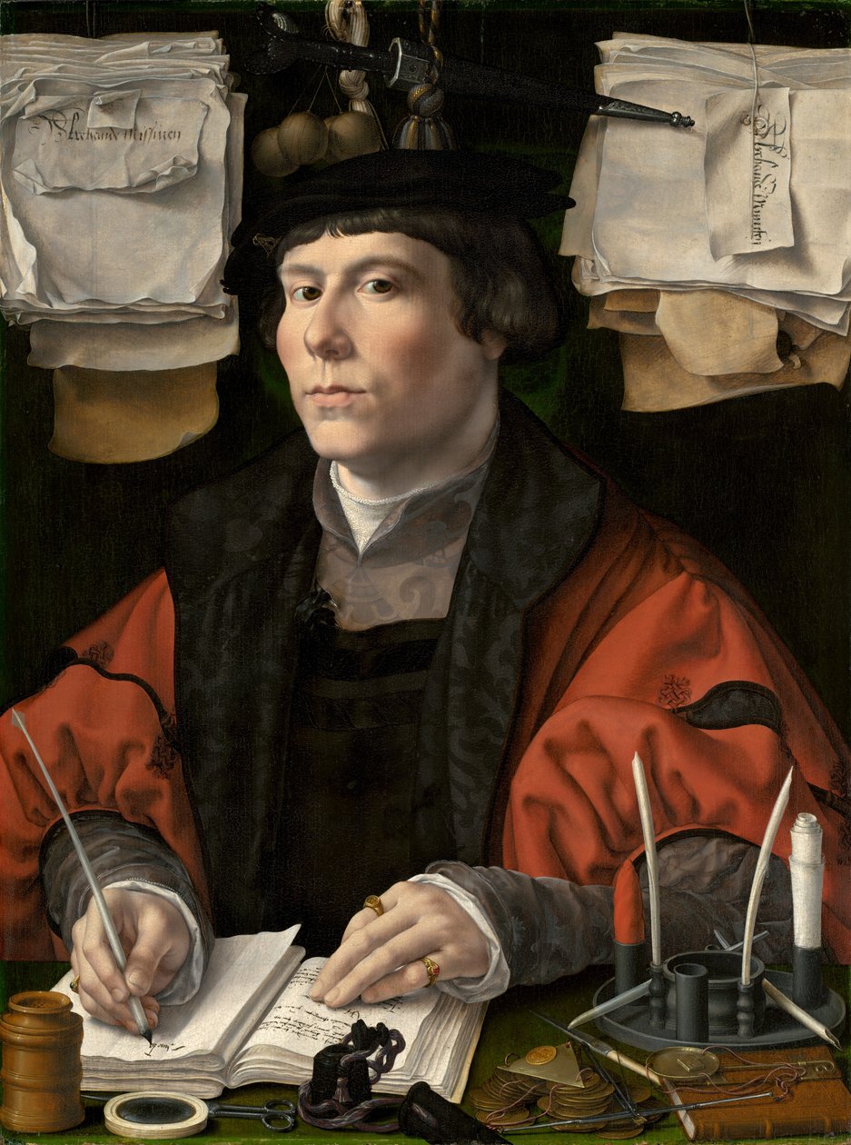 Portræt af en købmand, ca. 1530. af Jan Gossaert