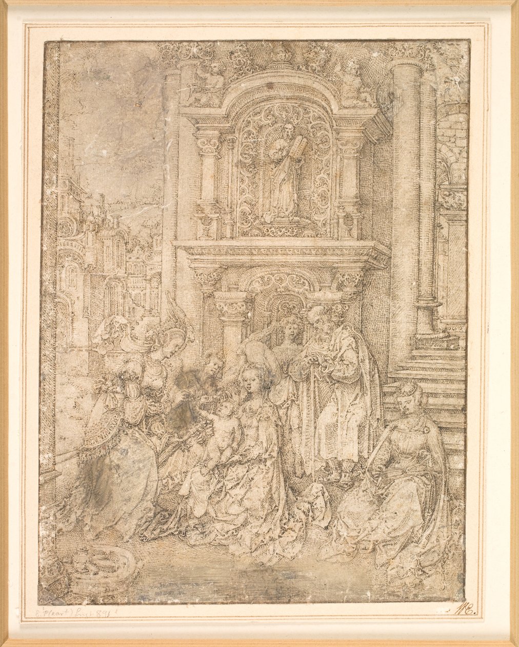 Sankt Catherines mystiske ægteskab af Jan Gossaert