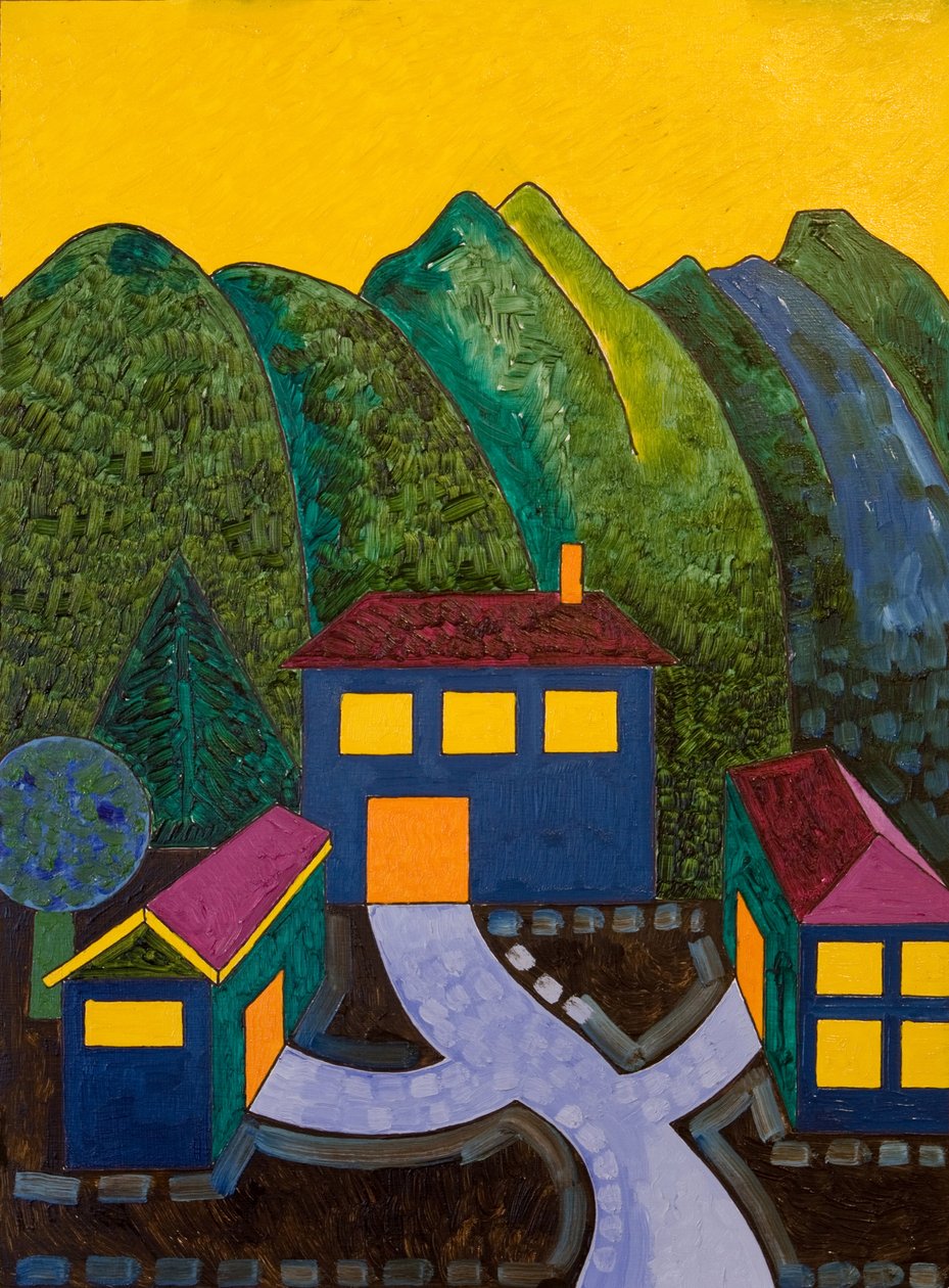 Sociale relationer, 2006 (olie på træ) af Jan Groneberg