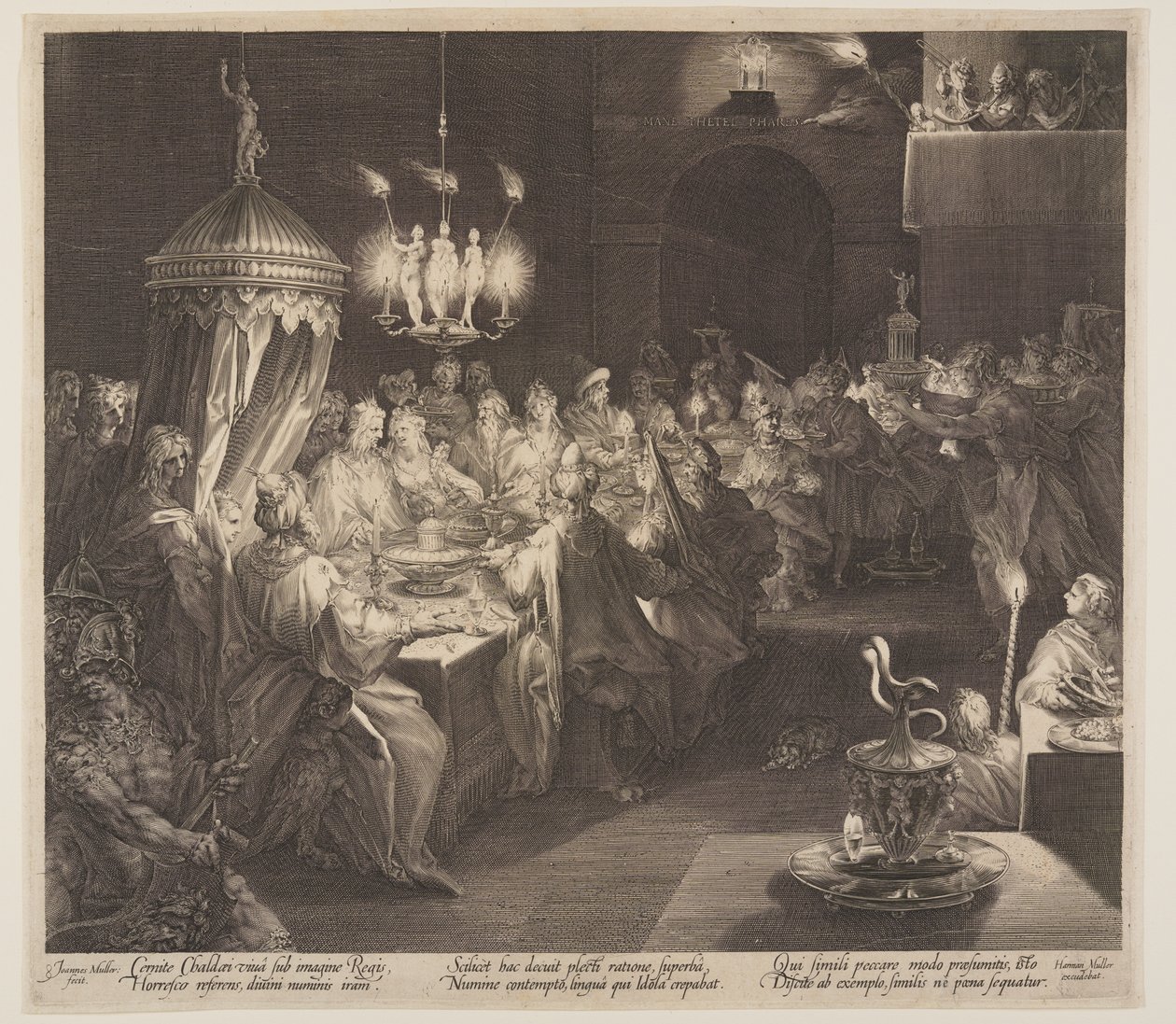 Belshazzars festmåltid af Jan Harmensz. Muller
