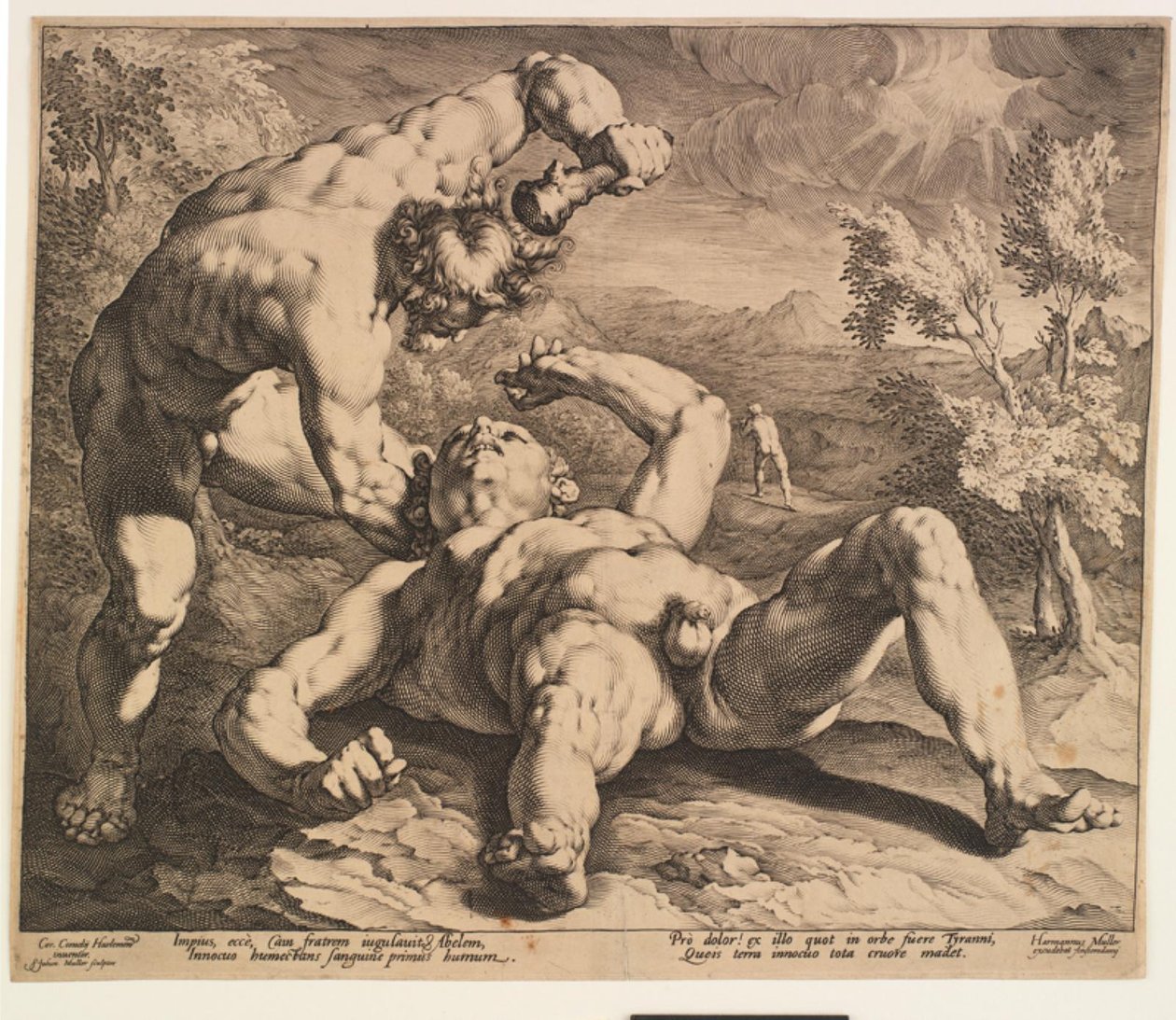 Kain dræber Abel af Jan Harmensz. Muller