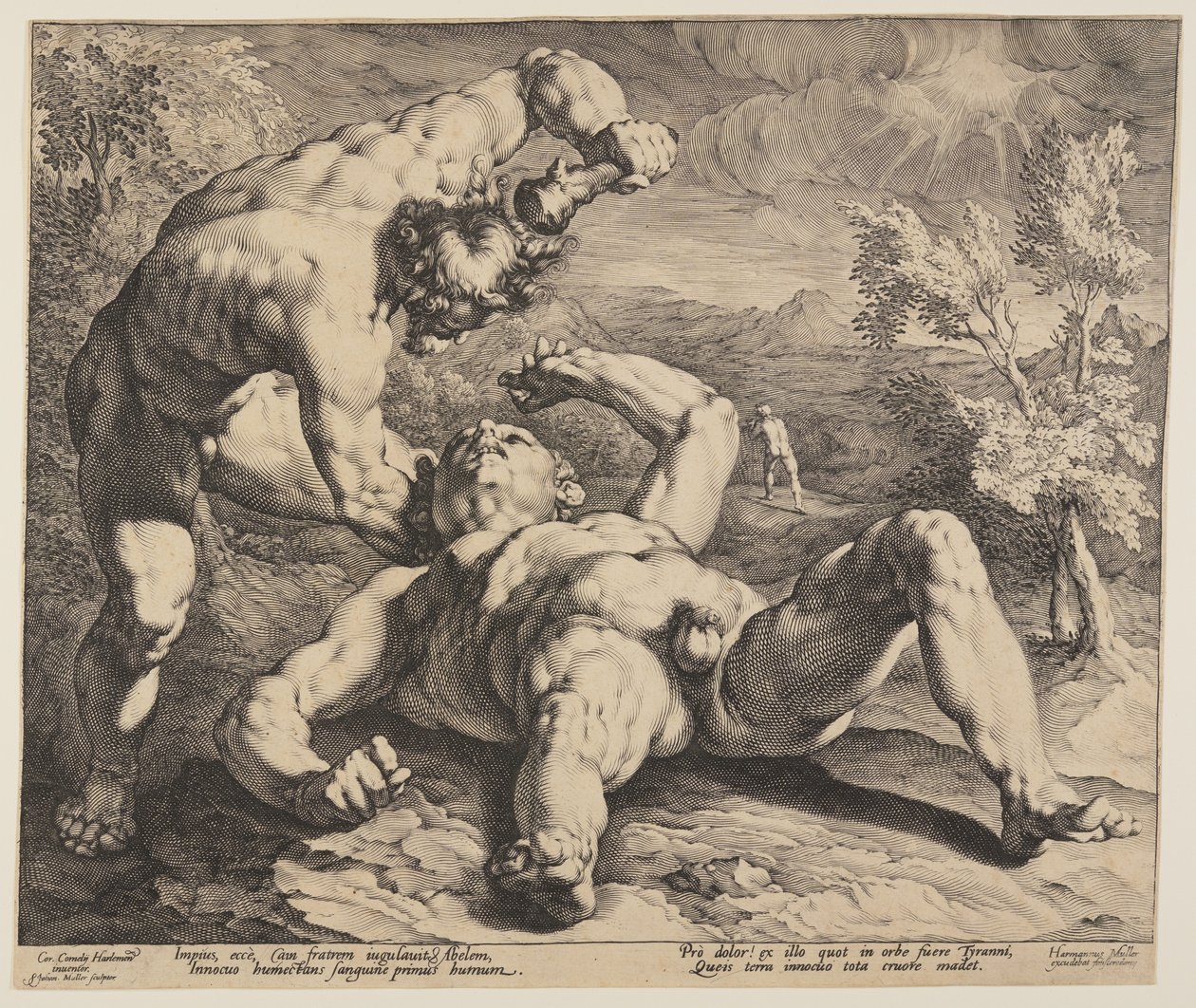 Kain dræber Abel af Jan Harmensz. Muller