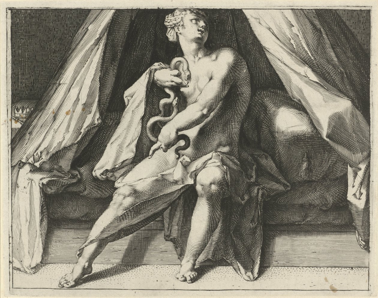Kleopatras død af Jan Harmensz. Muller